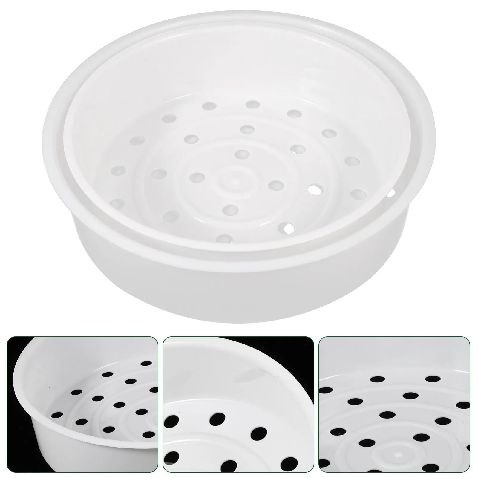 2Pcs Steamer Basket Rice Cooker Premium Plastic Heating Rack Kitchen Gadget Steaming Tool for Rice Fish Vegetables Household