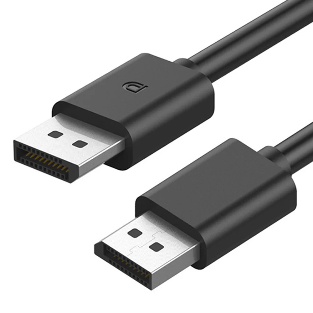 Кабель для разъема DisplayPort-DisplayPort 1,5 м, DP-DP штекер-штекер, позолоченный шнур, совместимый с Lenovo, Dell, HP, ASUS