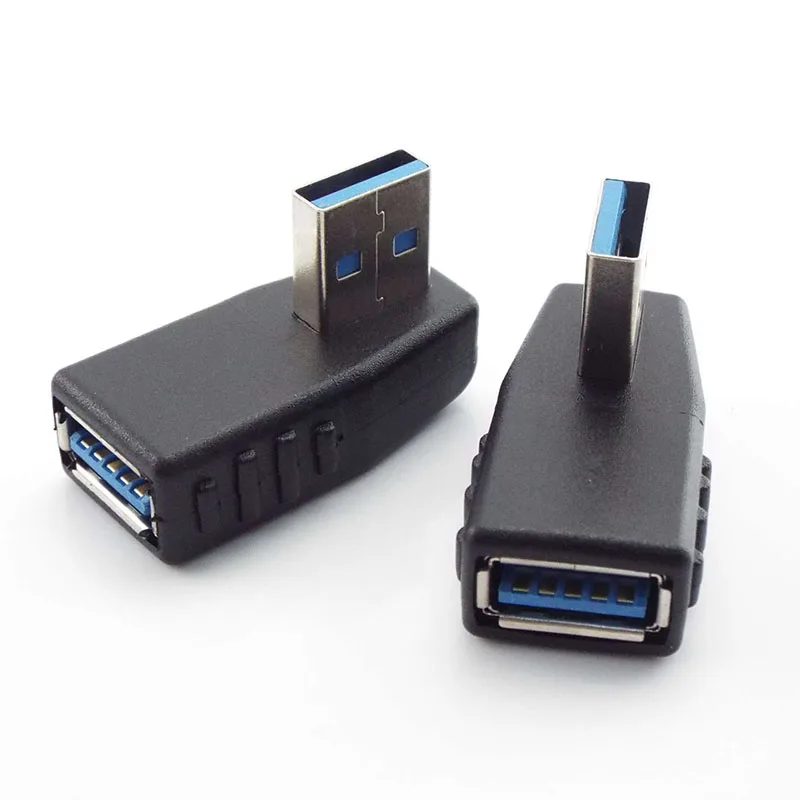 90 Degree Left/Right/Up/Down Angle USB 3.0 Type A Male to Female M/F Adapter Connector Extension Converter For Laptop PC Durable