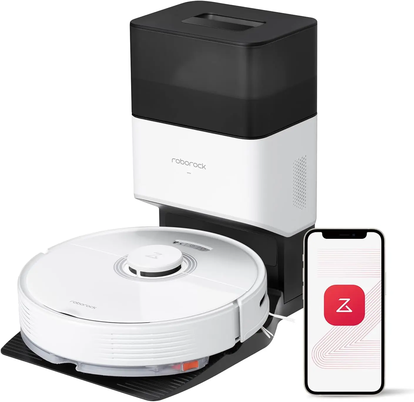 Roborock Q7 Max+ Robot Vacuum Cleaner, Hands-Free Cleaning for Up To 7 Weeks, Robotic Vacuum with APP-Controlled Mopping