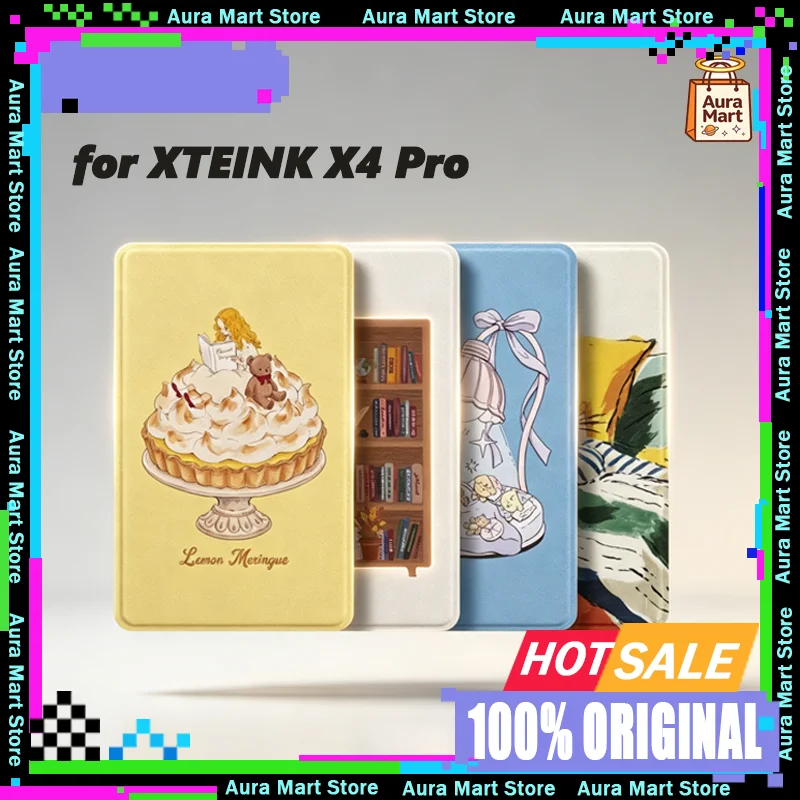 Silk Texture Magnetic Case For XTEINK X4 Pro E-Reader Protective Cover Built-in Strong Hold MagSafe Compatible Slim Lightweight