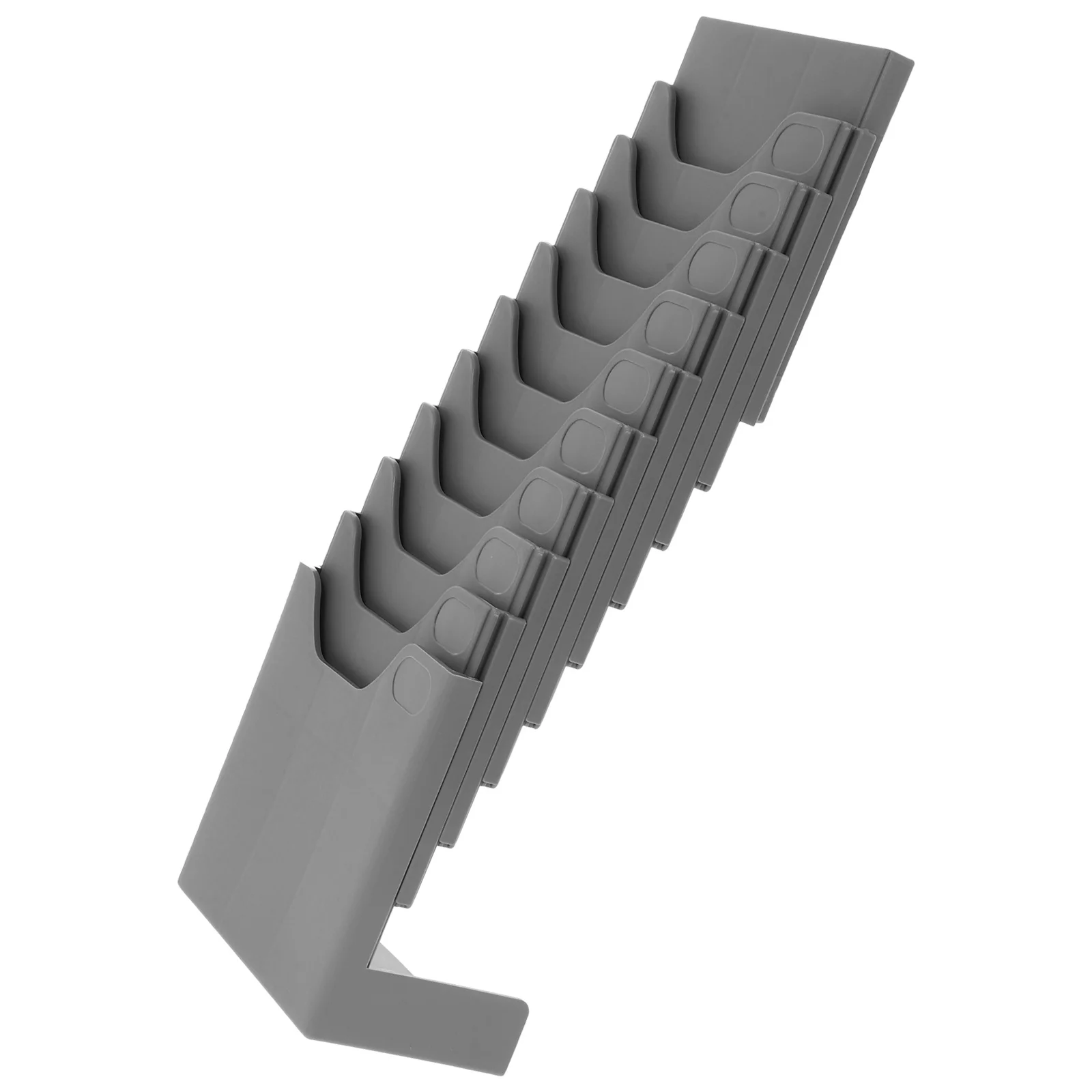 

Plastic Time Cards Holder For Warehouse Office Material Cards Shelf With Number Stickers, Multi-Grid Card Slot