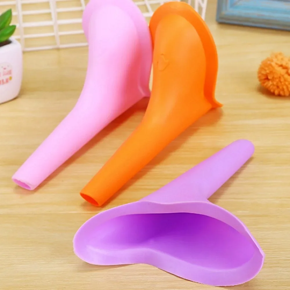 Women Urinal Outdoor Travel Camping Portable Female Urinal Soft Silicone / Disposable Paper Urination Device Stand Up & Pee GYH