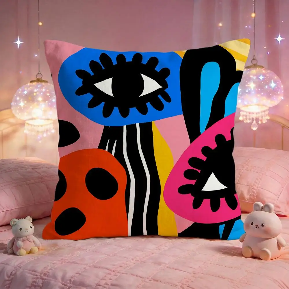 Modern Abstract painting Cushion Cover Premium Comfort Reversible Pillow Cove -Two in One Design for Any Room & Car Interior