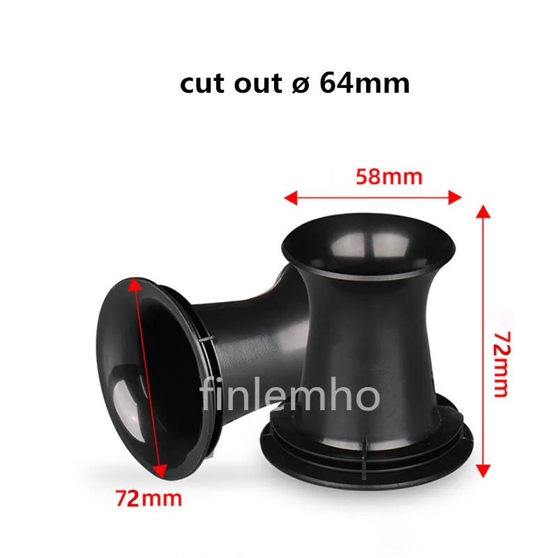 1 шт., аксессуары для басовой трубки, рефлекторный порт, пластик для автомобиля, диджейский динамик, сабвуфер, Hi-Fi, домашний кинотеатр, профессиональный аудио низкочастотный динамик