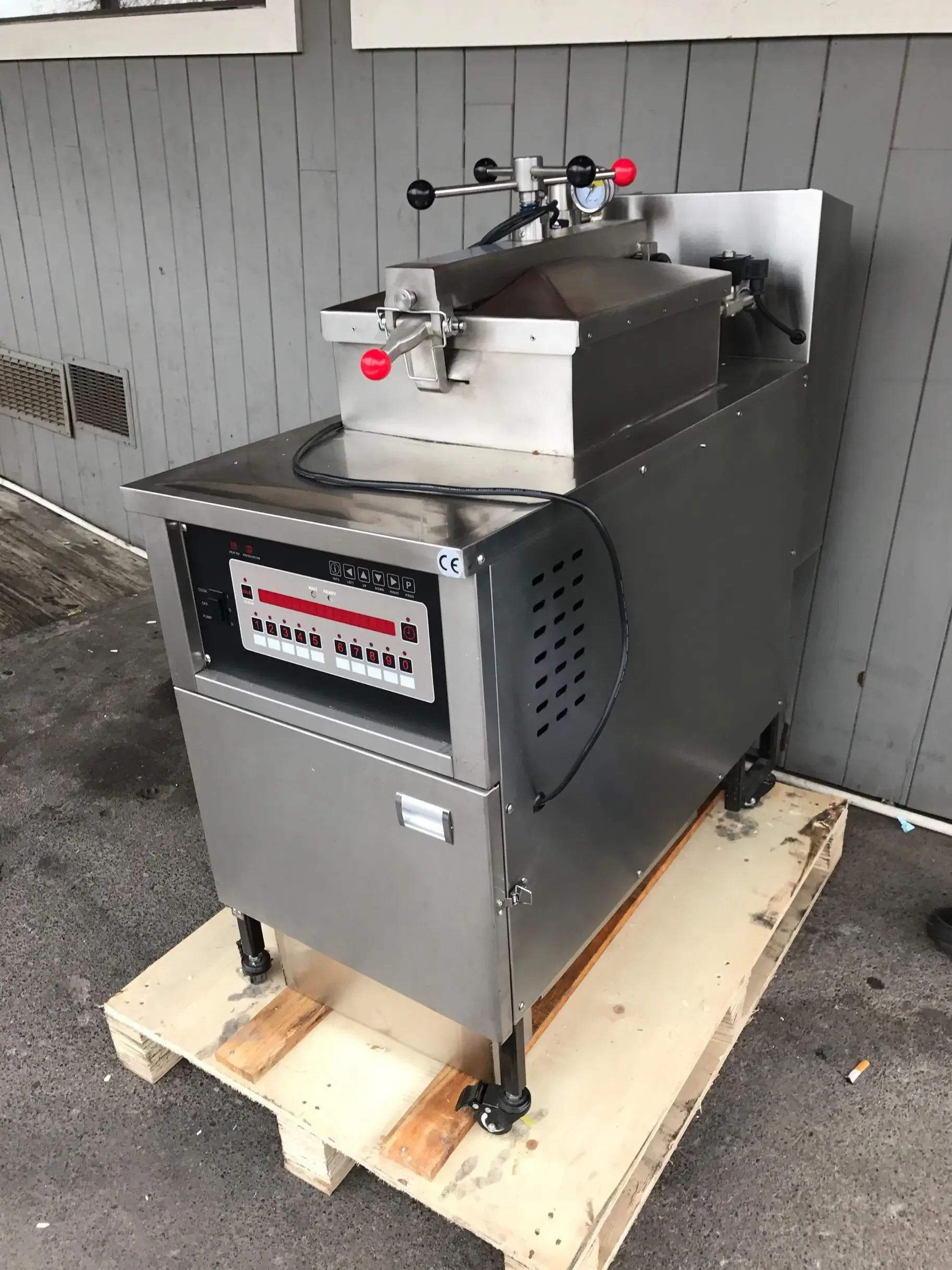 Restaurant Use Commercial Electric Pressure Fryer Open Design Chicken Frying Machine