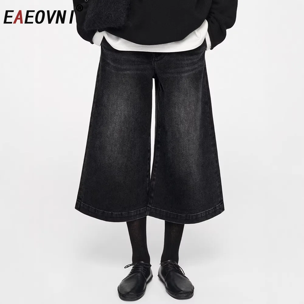 

Джинсы EAEOVNI: повседневные, свободные, широкие, в уличном стиле, модные, весна 2026, новинка