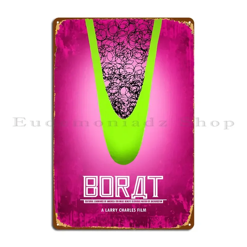 Borat Metal Plaque Printing Rusty Living Room Design Club Tin Sign Poster