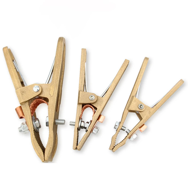 260/300/500A Brass Material A Shape Ground Welding Earth Clamp For Welding Machine Welding Earth Clamp Brass Welding Clamp