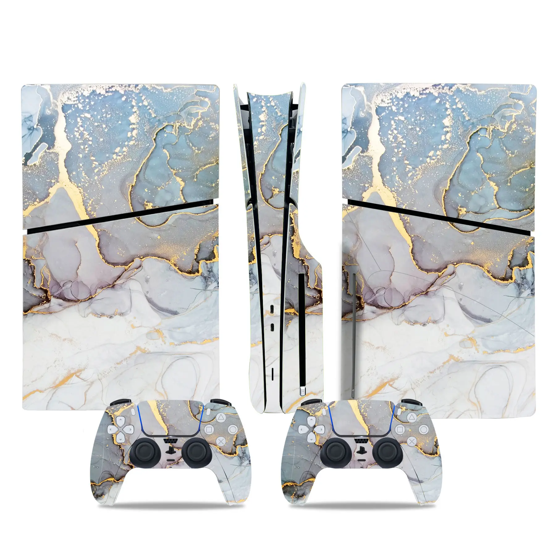 FOR PS5 SLIM Standard Disc Edition Sticker Decal Cover fConsole & Controller PS5 SLIM Skin Frosted film Sticker Vinyl