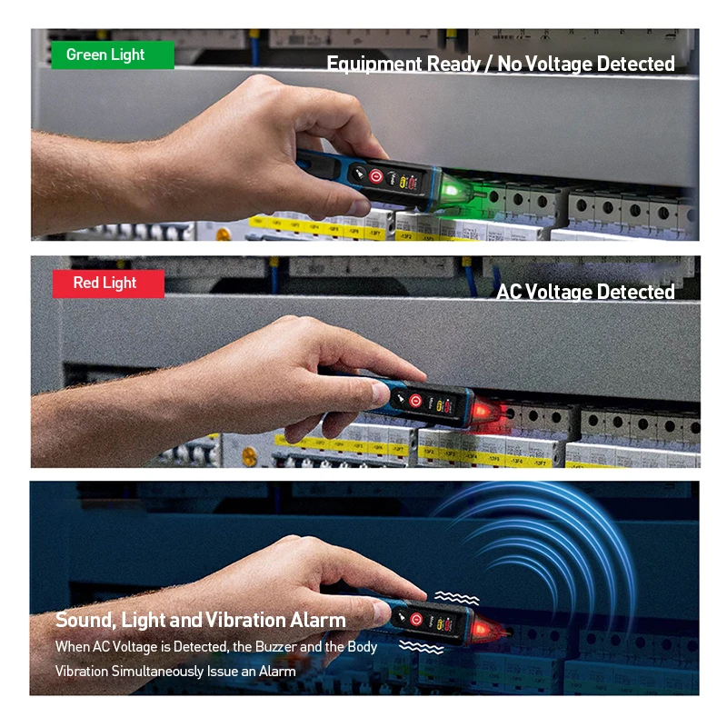 Bosch Voltage Tester Professional Self-Test Ip67 Rating Dual Voltage Non-Contact Voltage Tester for Electric Drill Working - Image 3
