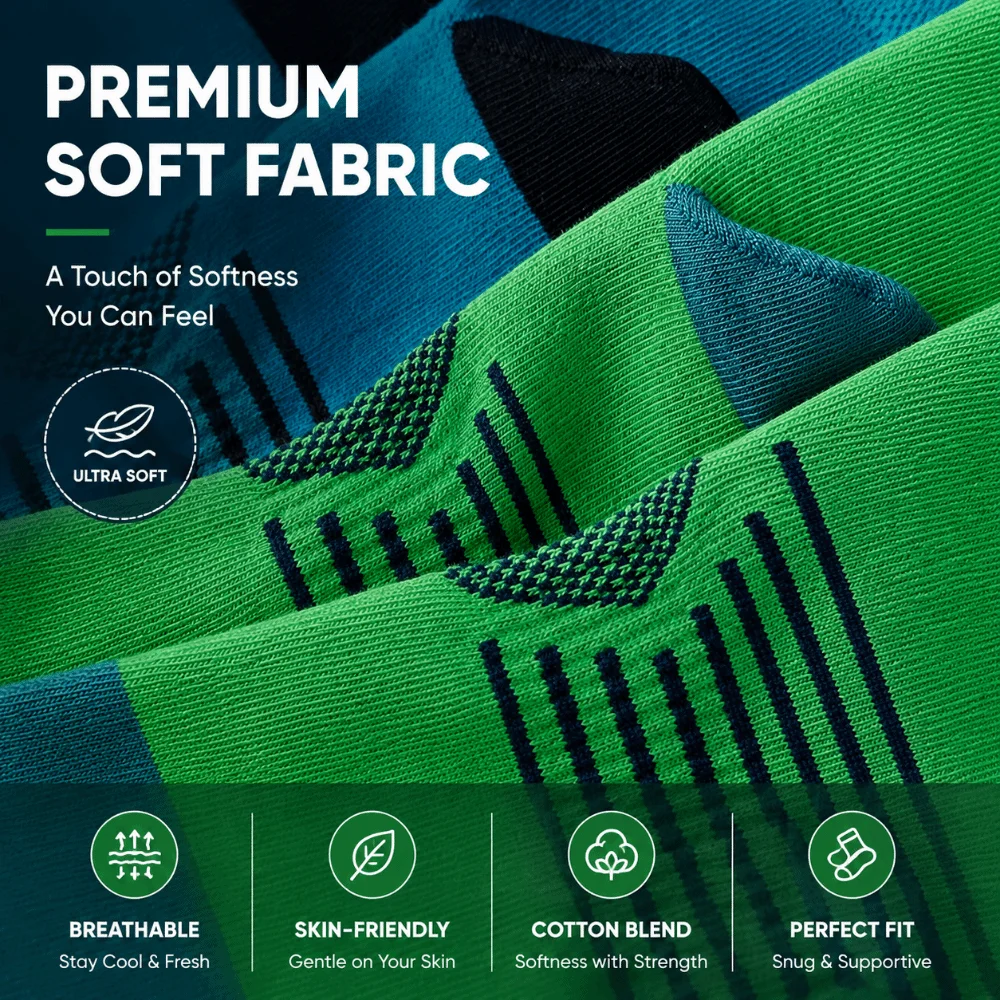 

Wicking Moisture Five-Finger Socks Breathable Anti-odor Running Sport Socks Quick Dry Comfort Cushion Toe Socks For Men