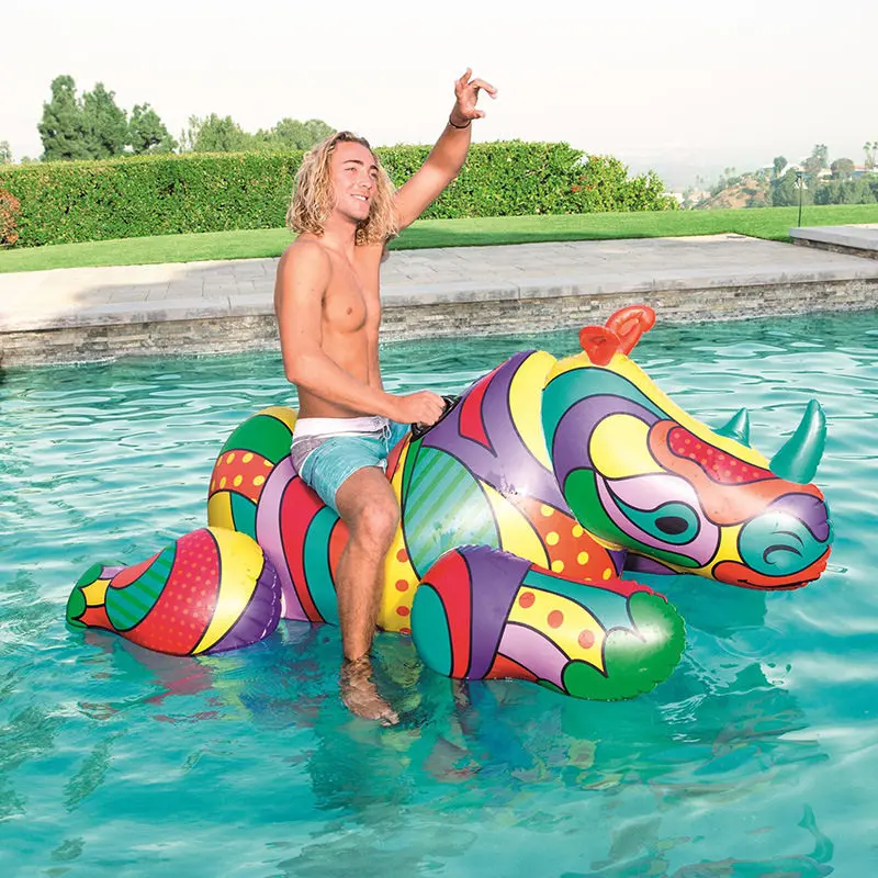 

Large Inflatable Seals Unicorns Crocodiles Float Adult Riding Swimming Pool Buoy - No Pump