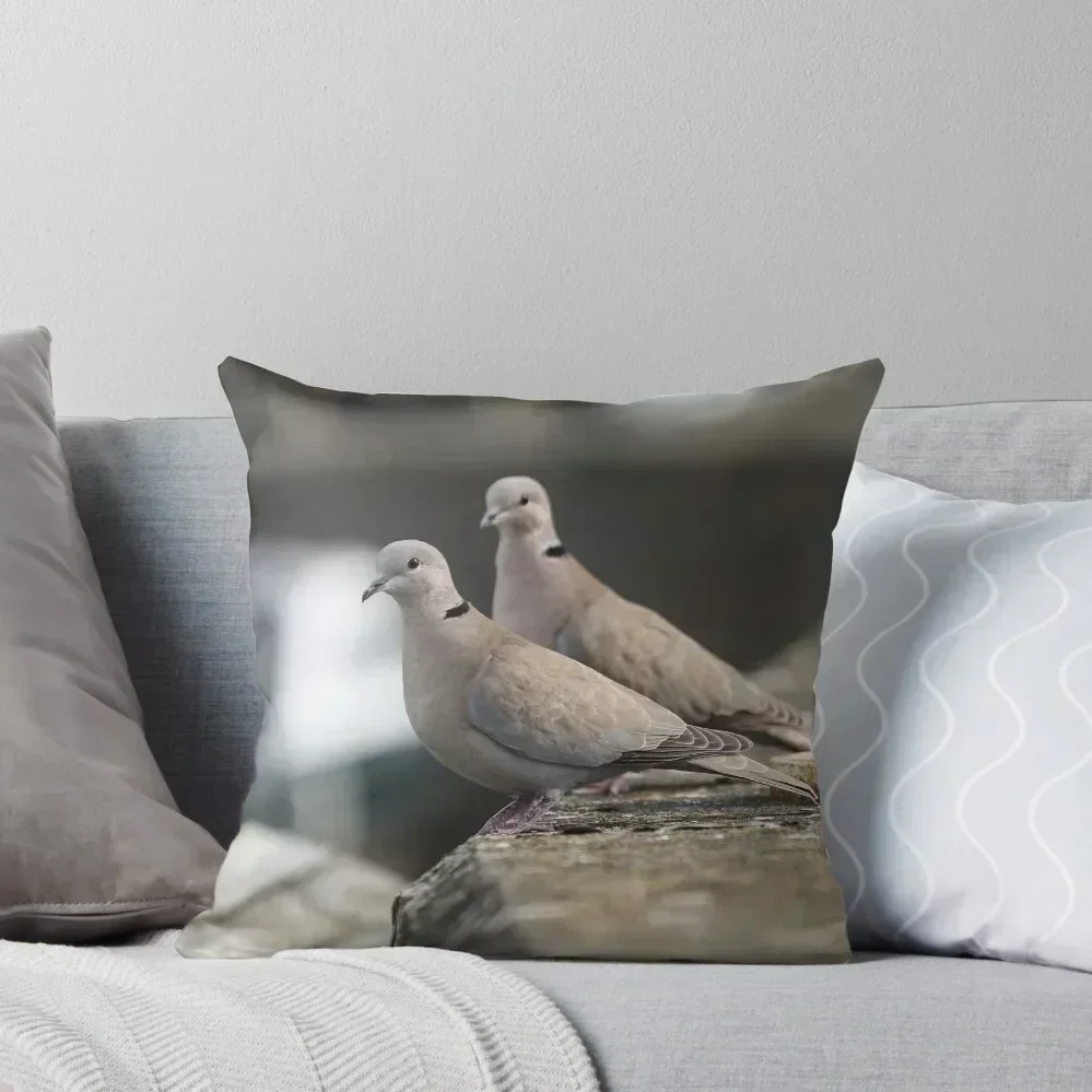 

Collared doves Throw Pillow New year pillows decor home Decorative Cushion Cover christmas pillowcases pillow