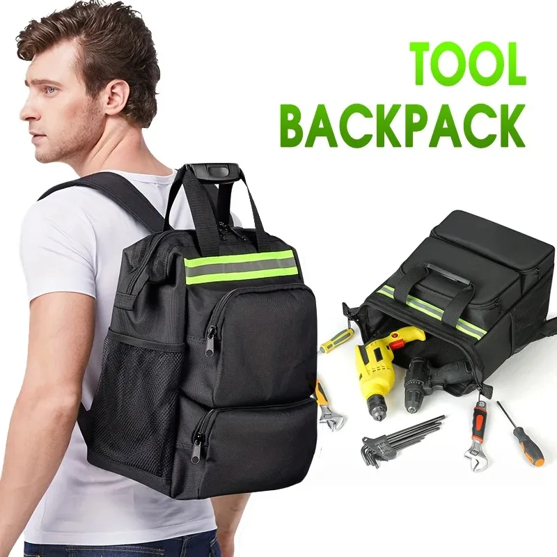 Tool Backpack For Men, HVAC Tool Bag Backpack, Electricians Backpack Tool Bag, Large Electrician Backpack, Tool Backpack For Ele