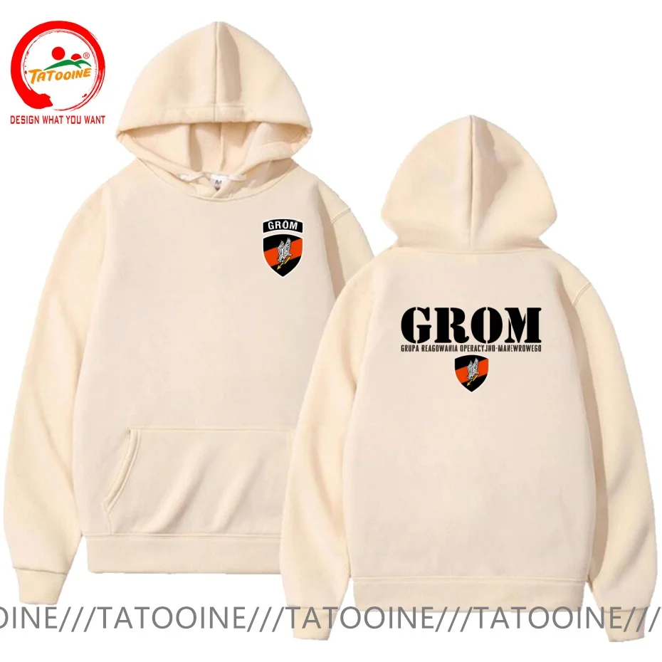 Thunder JW GROM Poland Special Force Unit Army Counter Terrorist  T Shirt Men Fashion Trendy Casual Clothing Stylish Tops Tee