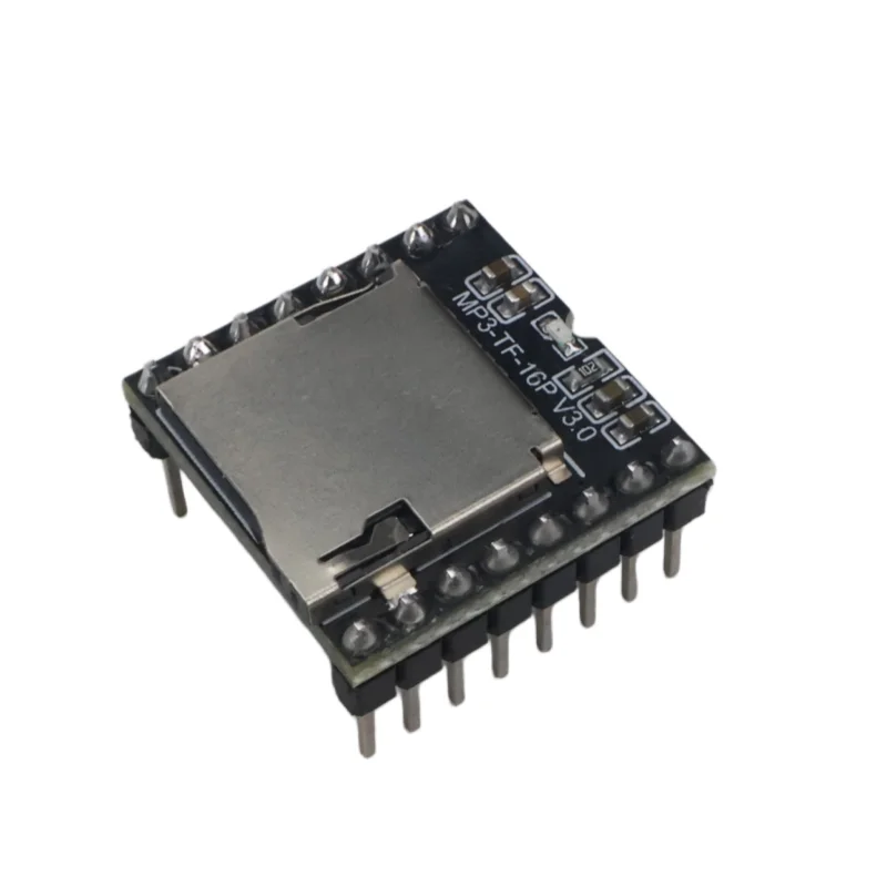 DFPlayer Mini MP3 Player Module V3.0 16P TF Card U Disk Audio Voice Module Serial Control DIY for Arduino MP3 Decoder Board