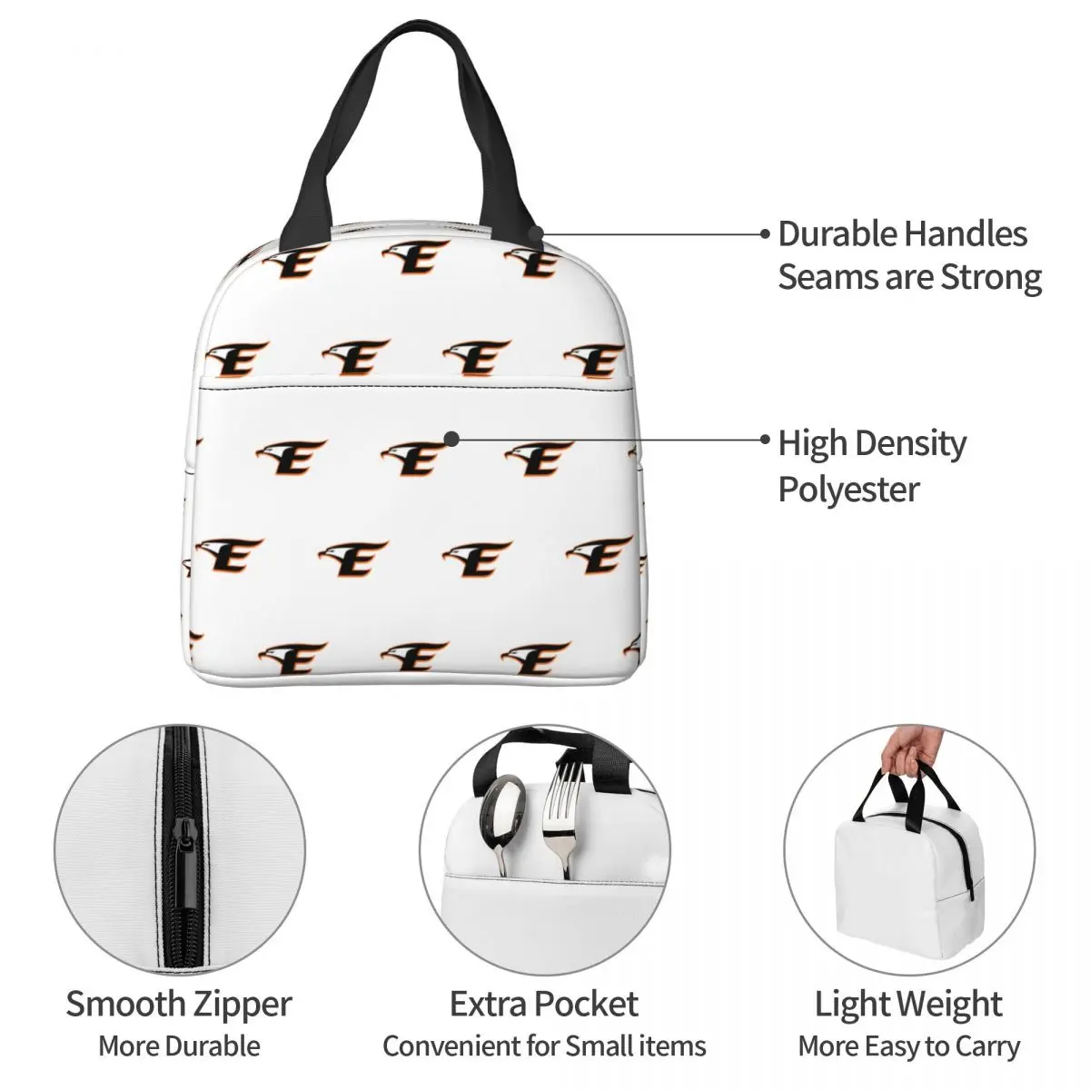 Hanwha Eagles Baseball Team Sport Lover Insulated Lunch Bags Cooler Bag Reusable High Capacity Tote Lunch Box Food Bag Beach