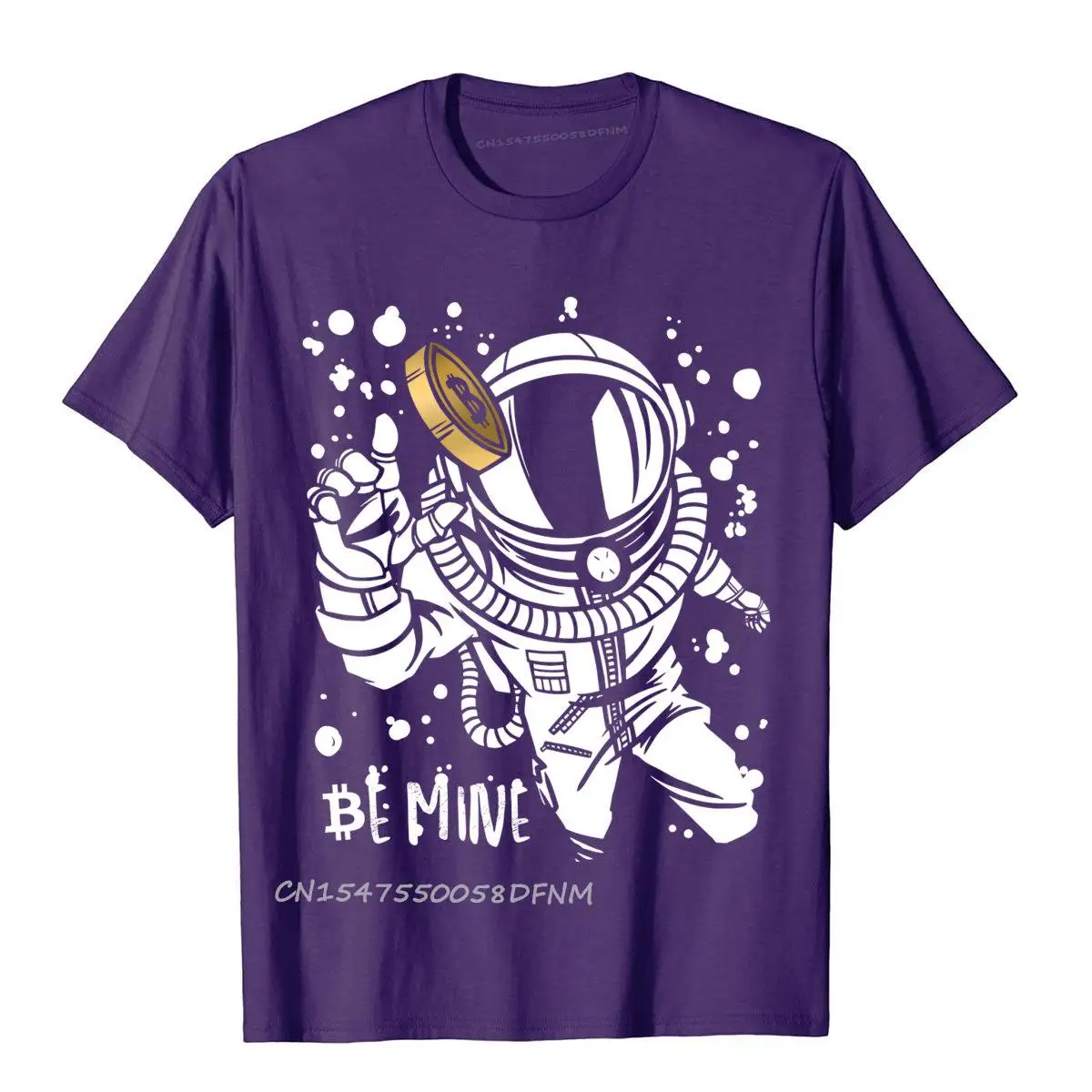 Bitcoin Astronaut Me Tops T Shirt Brand Oversized Premium Cotton Mens Top T-Shirts Leisure Camisas Hombre