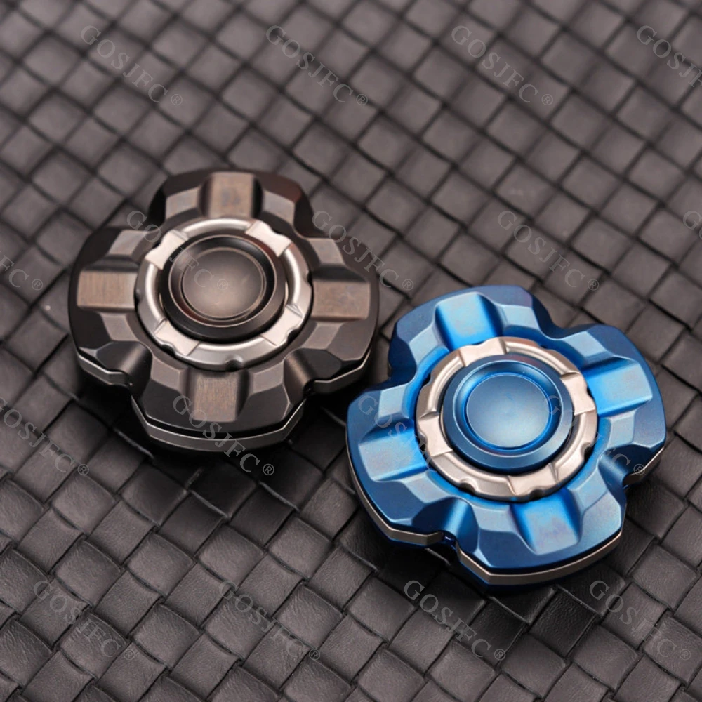 ステンレス鋼ブラックブルーフィジェットスピナーオープンネイルジャイロストレス解消おもちゃオフィスデスクアクセサリーフィジェットおもちゃ金属
