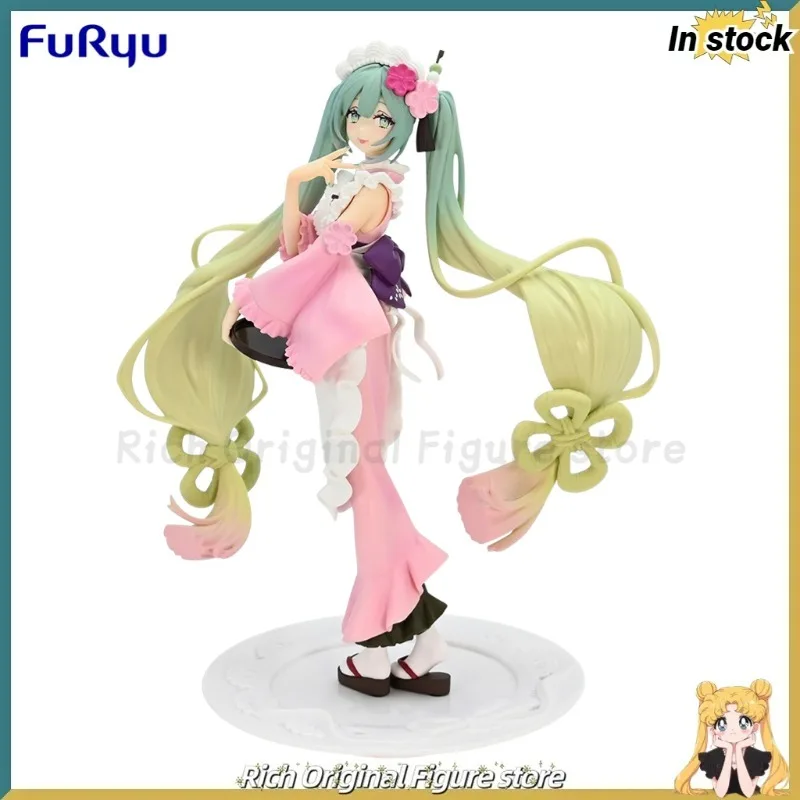 

【В наличии】Оригинальная креативная фигурка FuRyu Exc∞d SweetSweets Series Piapro Hatsune Miku-Matcha Ice Cream Sakura Pink-Anime Figure