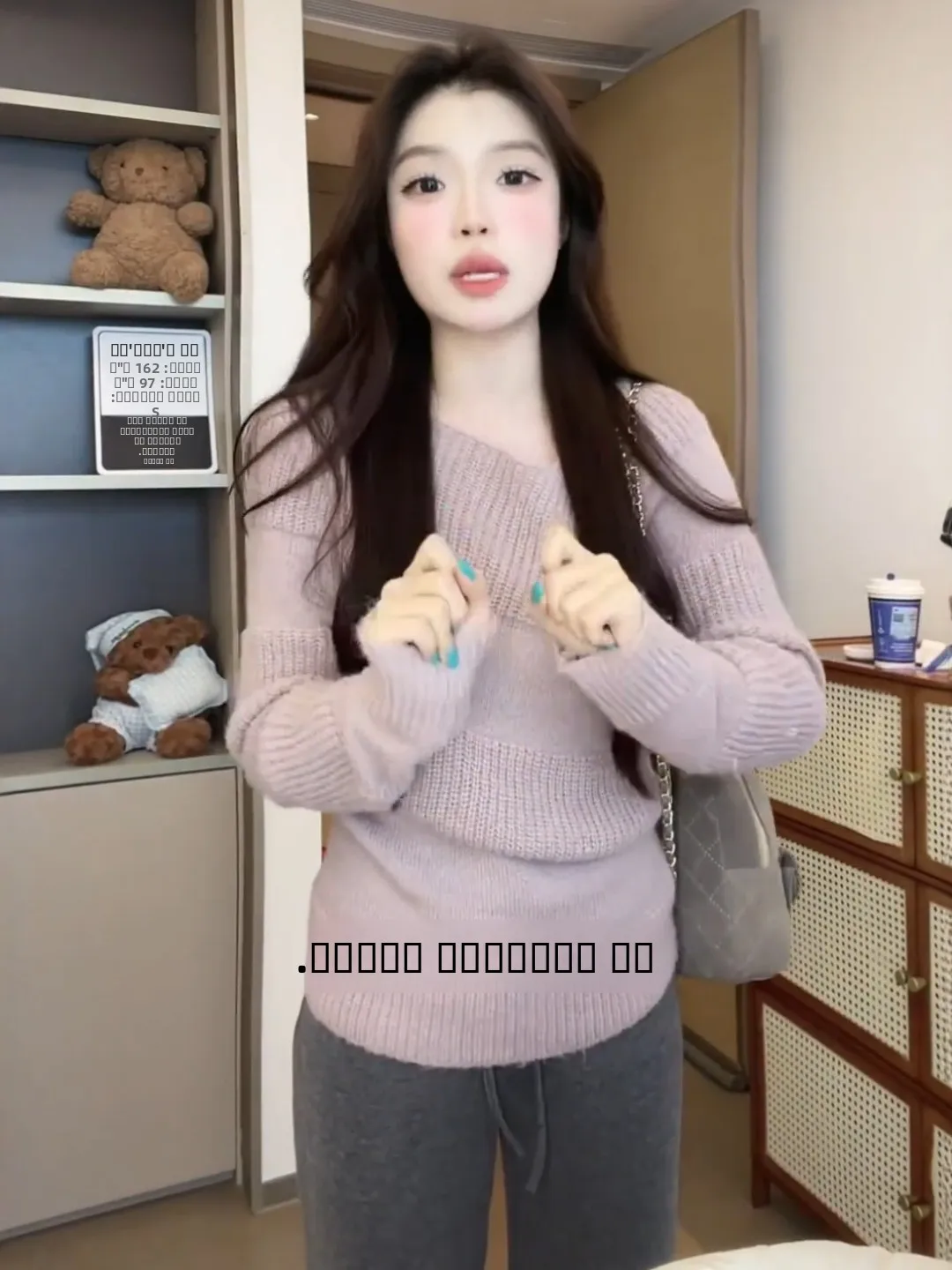 سترة نسائية محبوكة بقصة ضيقة مخططة على الكتف سترة فريدة من نوعها حلوة وحارة الراقية ملمس الخريف الربيع غير النظامية تريكو #3