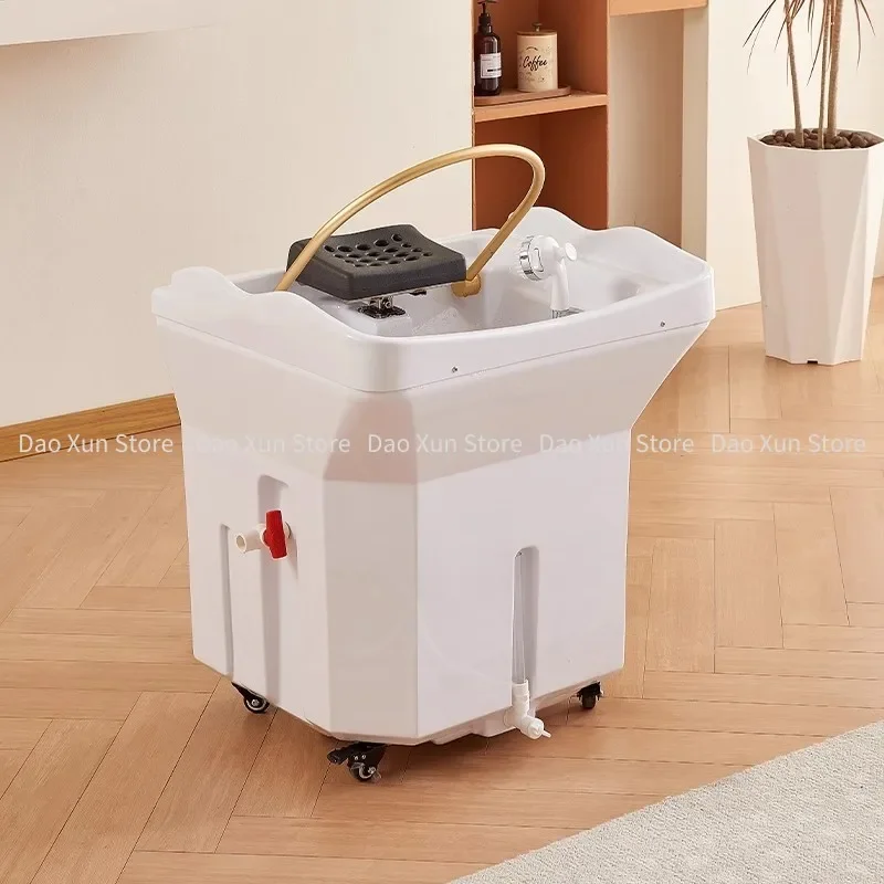 Water Tank Hair salon chairs Bed Portable Artifact Fumigation Shower Head Shampoo Chair Salon Silla bed heads Furniture