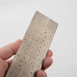 2-2.7mm Damascus Knife Blade Steel Plate Bar Knife Making Steel Billet Blanks HRC59 no core, 13C26 VG10 Stainless Steel