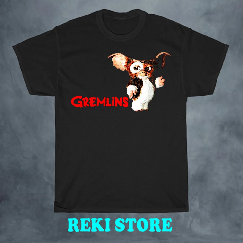 

Gizmo Gremlin Movie Men's Black T-shirt Size S-5XL