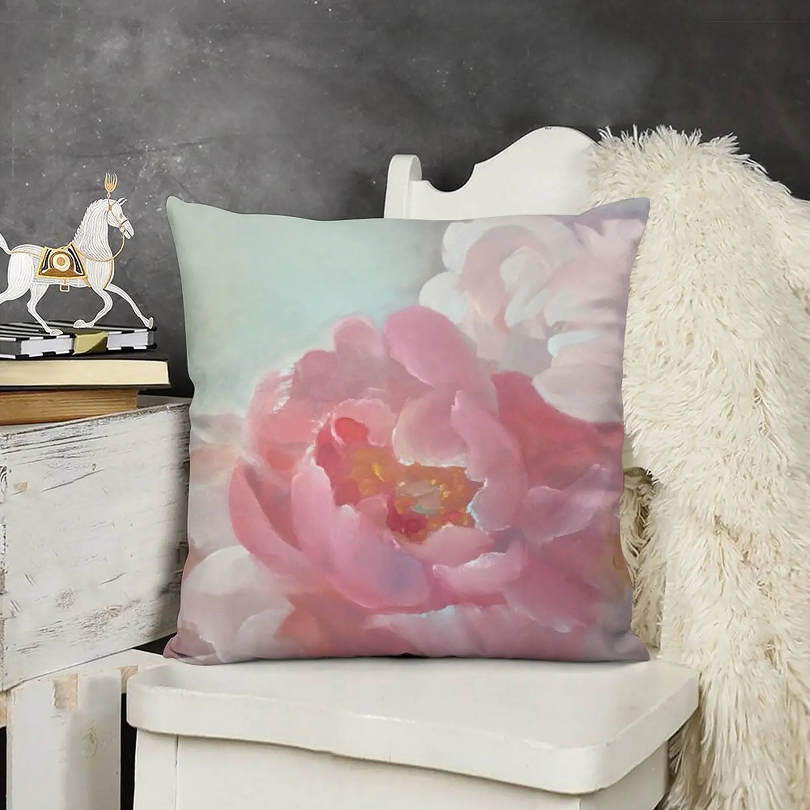 

Peony Throw Pillow luxury throw pillow covers Cushions Cover pillow