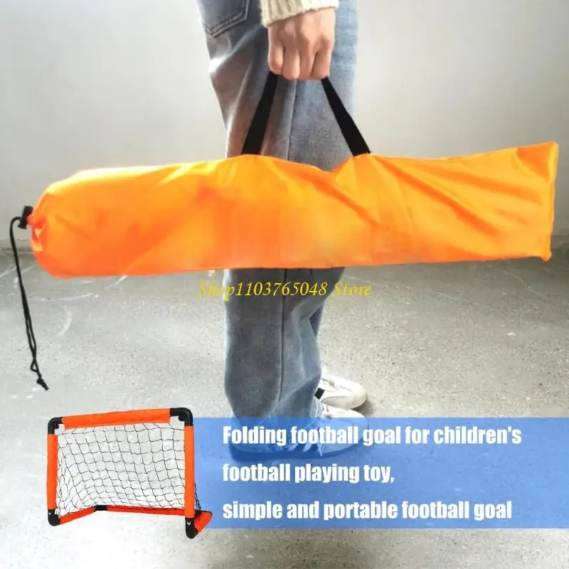 R53E Tujuan Lipat Tujuan Sepak Bola Portabel Mudah Memasang Kids Soccer Net untuk Latihan dan Pelatihan Dalam Ruangan atau Luar