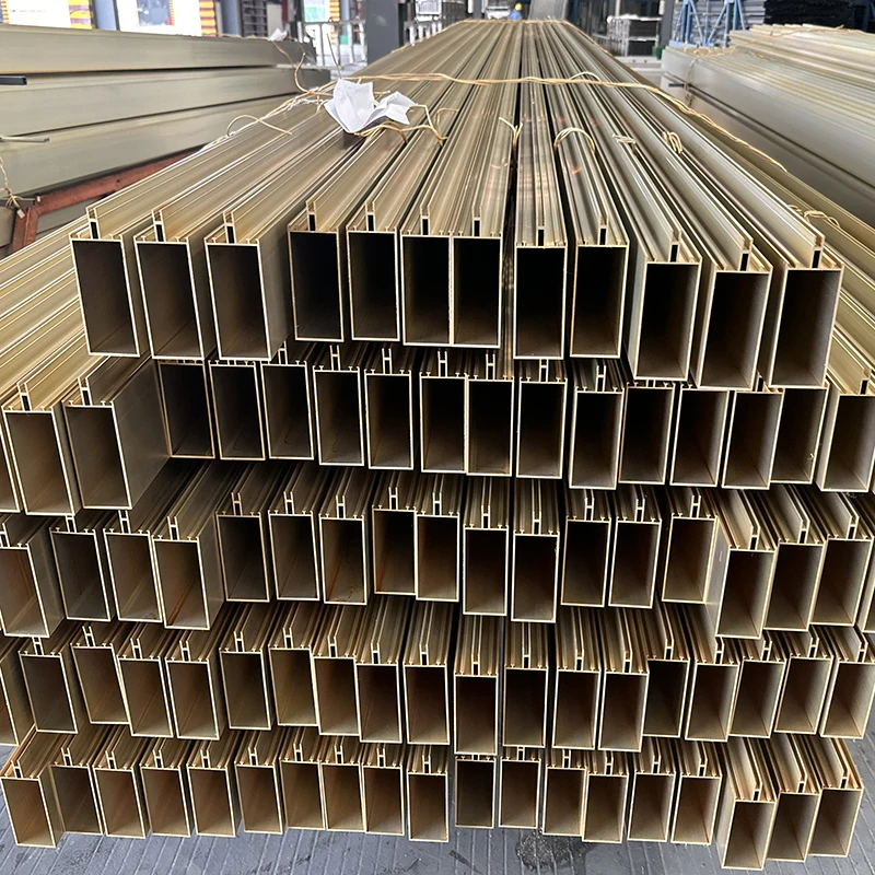 التخصيص الشركة المصنعة ستارة الألومنيوم جدار الملف الشخصي ملفات بثق الألومنيوم للنافذة والباب 6061 ملفات سبائك #2