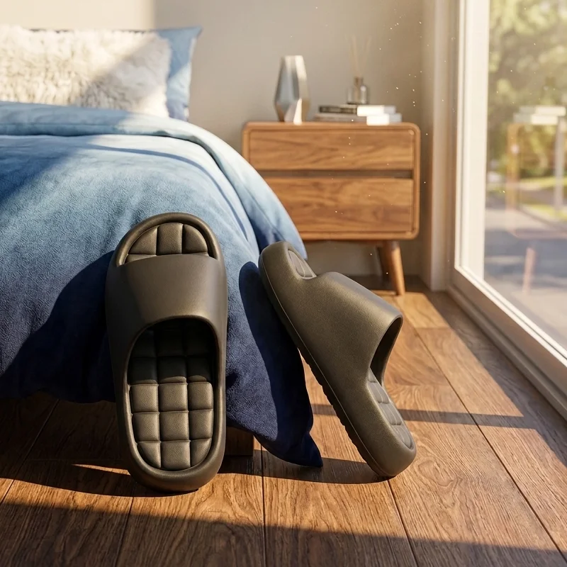 

Тапочки EVA Cloud Feeling 2026 для женщин и мужчин, с толстой подошвой, мягкие, как подушка, нескользящие, легкие, для дома и ванной, парные