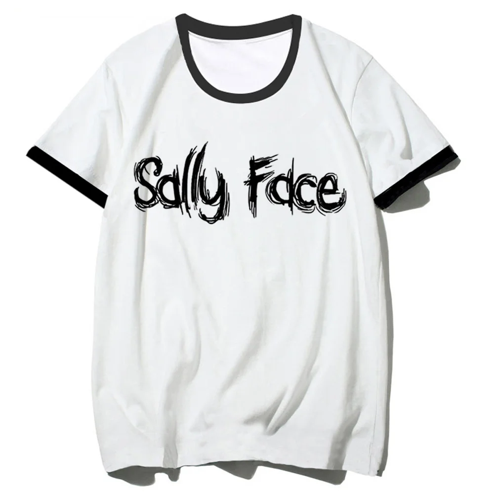 Camiseta Sally Face para mujer, ropa de calle, transpirable, con gráfico clásico psicodélico, camisetas de los años 2000, ropa de calle de cultura pop, moda de los años 2000