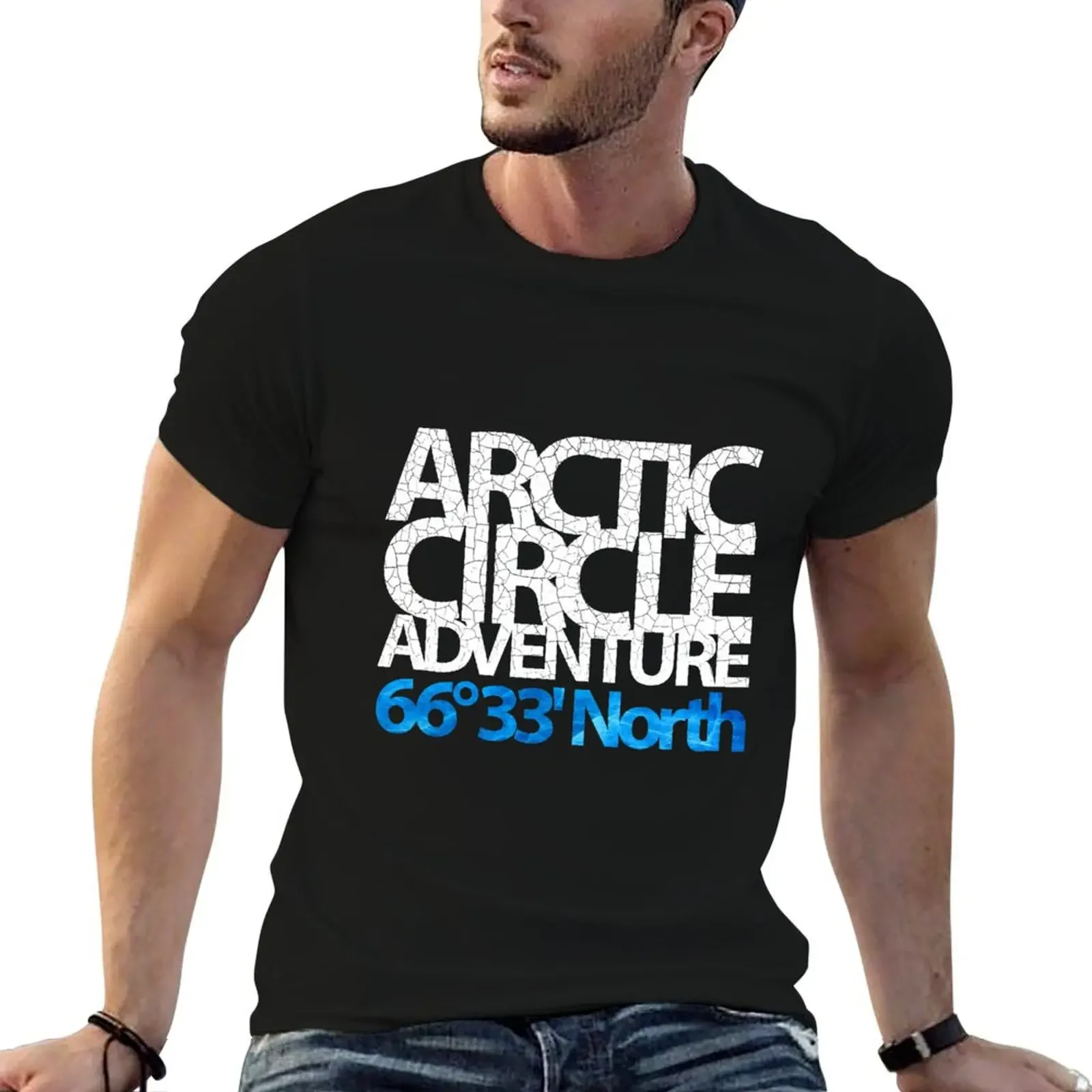 Arctic Circle Adventure 66 Degrees North Lightweight Sweatshirt oversizeds plus size clothes summer top Men's T-Shirt