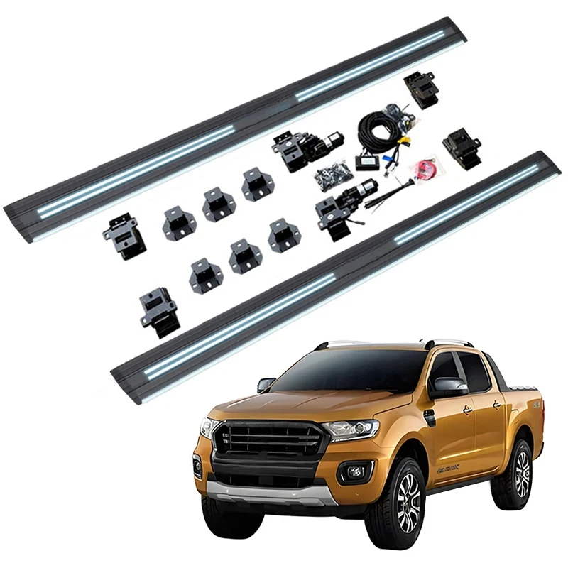 Custom Aluminum Electric Side Steps with Dual Lights for T7 T8 2020+