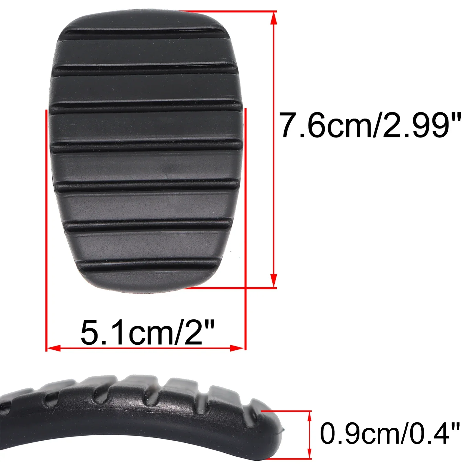 Rubber Brake Clutch Foot Pedal Pad Covers For Renault Laguna 2 X74 X91 2001 2002 2003 2004 2005 2006 2007 2008 2009 2010 - 2015