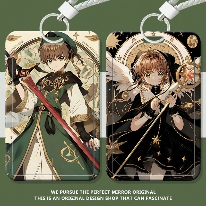 Cartoon Anime Card Captor Sakura Credit Key Holder Keychain Student Card Cover Bank ID Key Case Mini Card X389