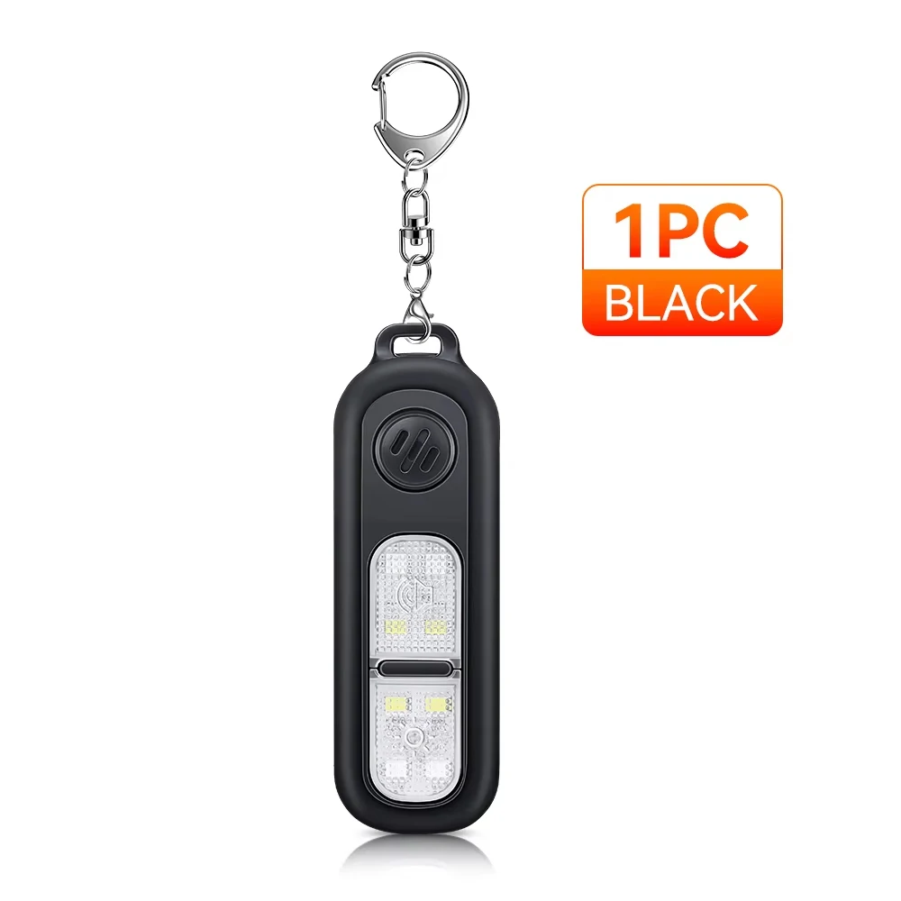 Awapow Persoonlijke Verdediging Alarm 130db Met Led Licht Oplaadbare Zelfverdediging Vrouw Veiligheid Alarm Sleutelhanger Nood Anti-Aanval