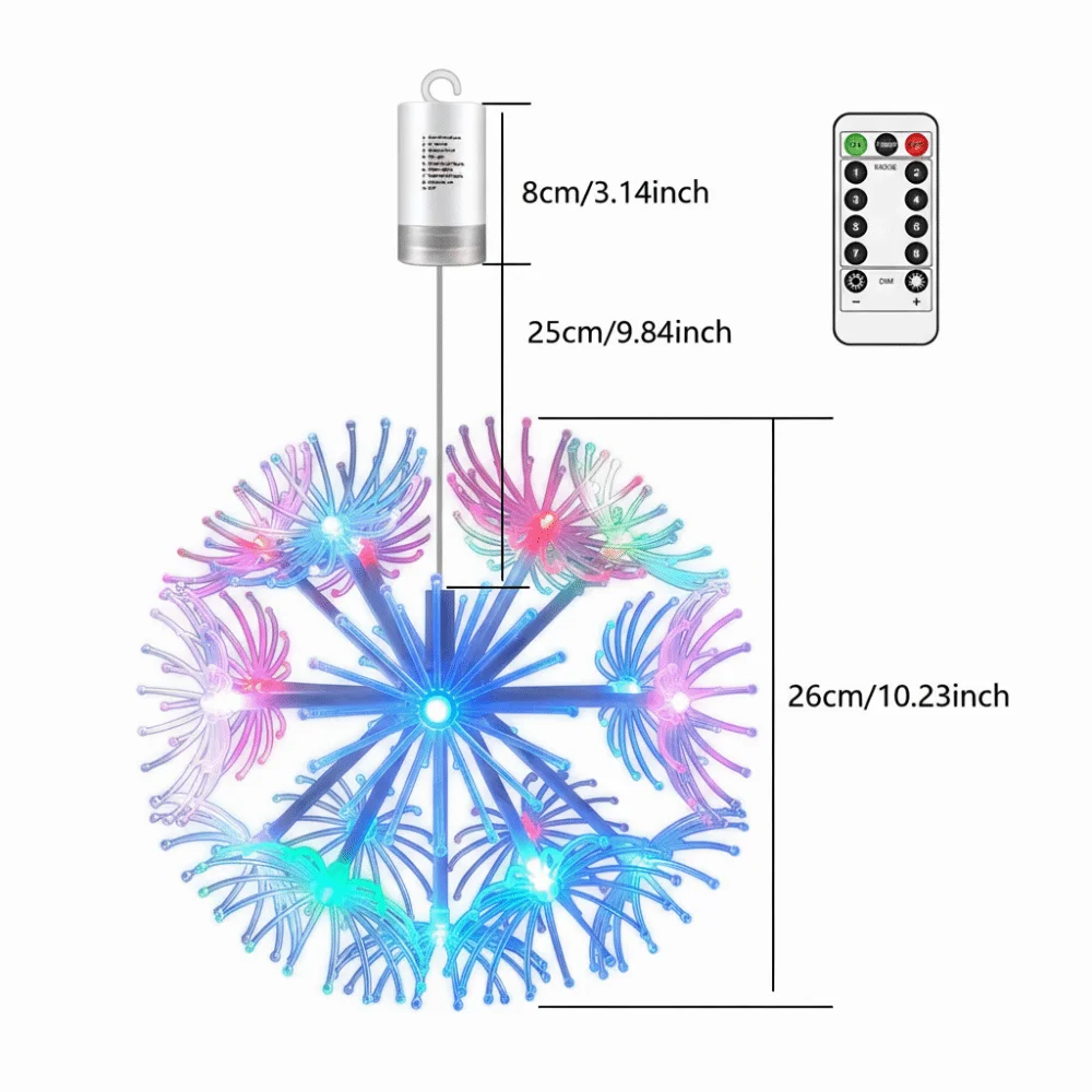 

8 режимов солнечных подвесных светильников IP44 19 светодиодов подвесной светильник для рождественской елки декоративная атмосфера энергосбережение