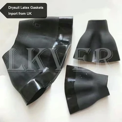 Traje seco de Kayak y Top de látex importado de Reino Unido y TI, cremallera y cinta