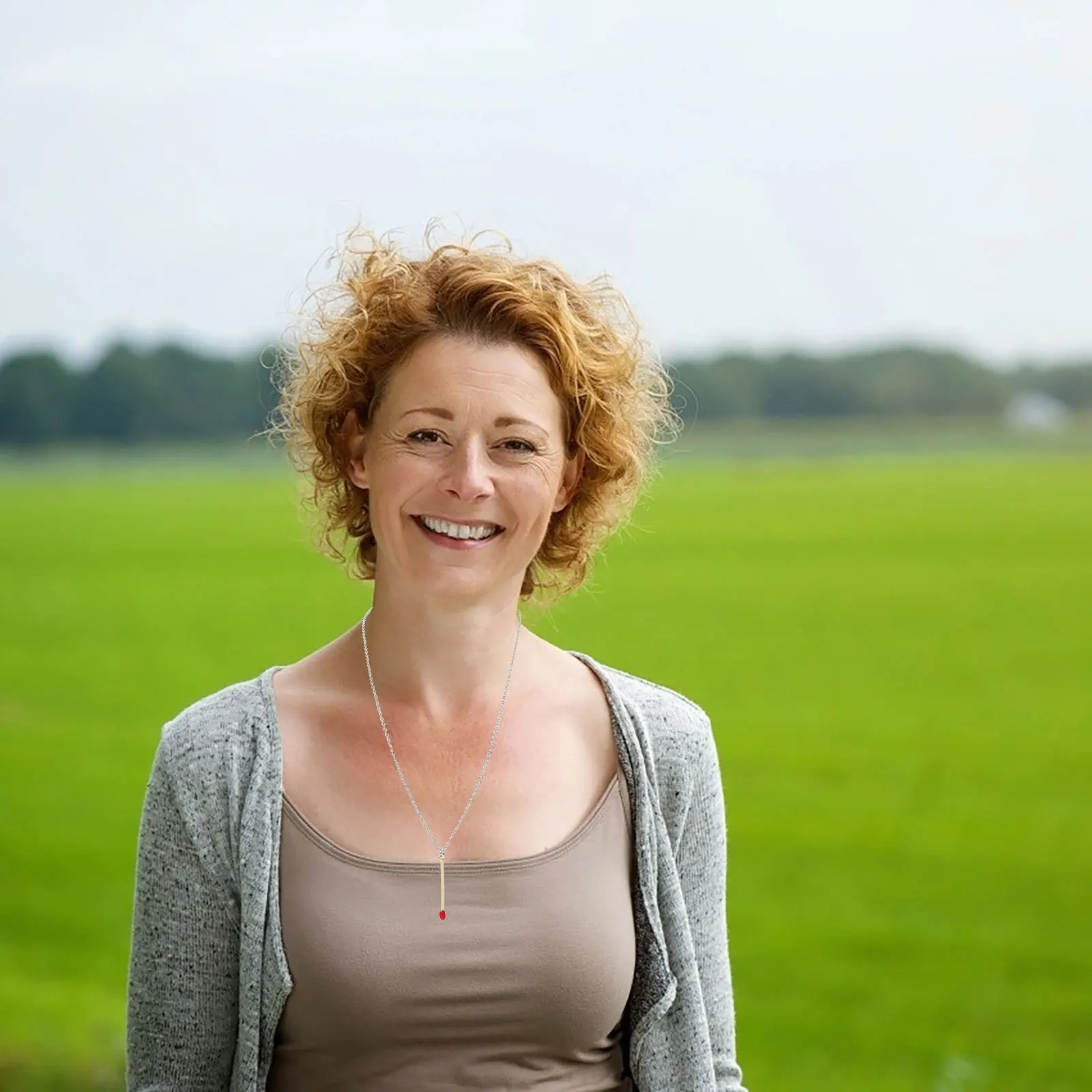 قلادة على شكل عصا الثقاب، مجوهرات رقبة نسائية إبداعية، قلادة عصرية أنيقة لحفلات الزفاف الصيفية وأعياد الميلاد للفتيات المراهقات