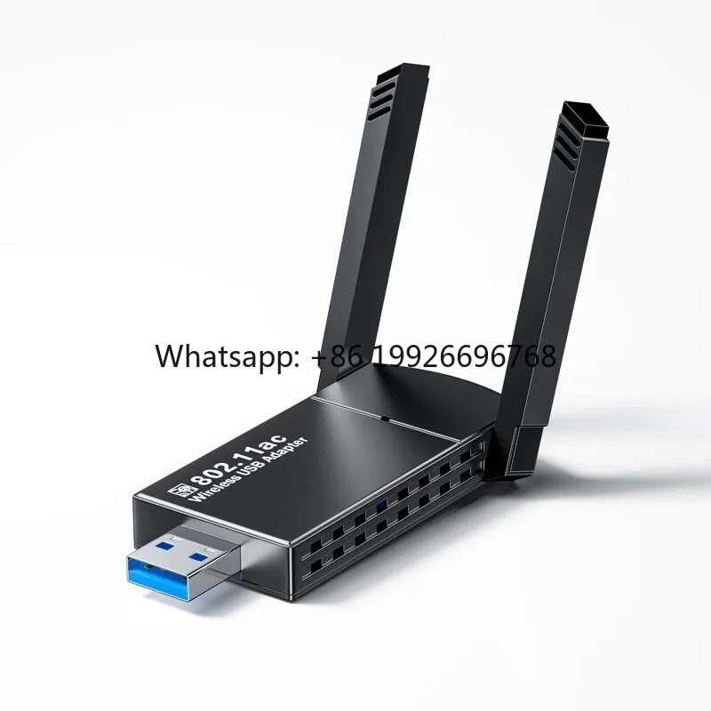 

USB 3.0 Wi-Fi адаптер 1300 Мбит/с, двухдиапазонный (2.4G/5.8G) с антенной, сетевая карта-приемник