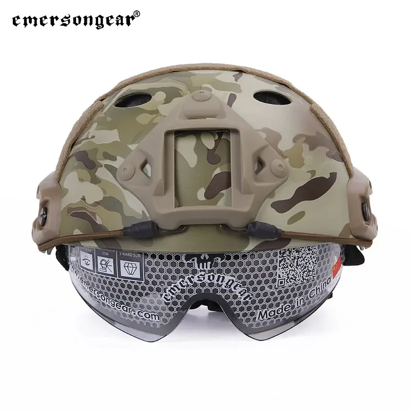 Emersongear Casco Táctico Rápido con Gafas PJ – Airsoft y Caza - imagen 5
