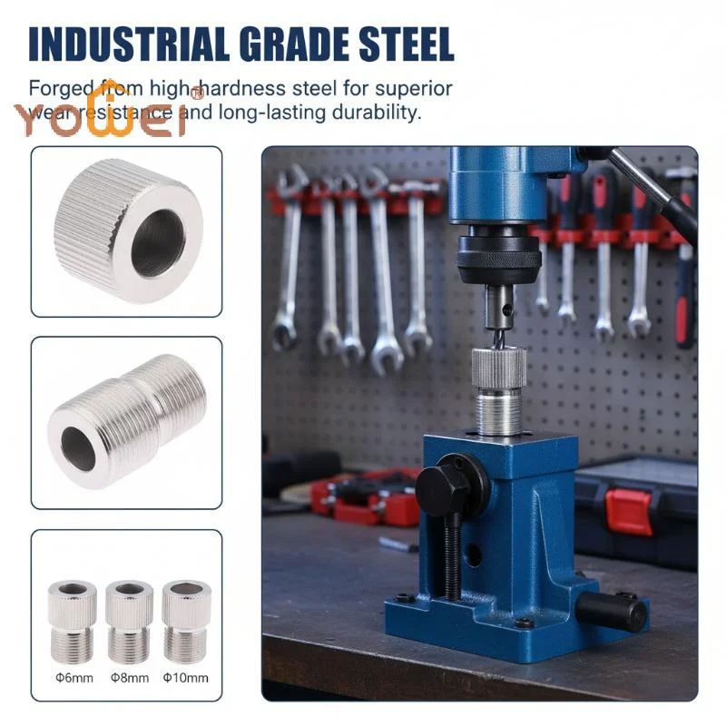 Latest 4-10MM Steel Drill Sleeve M14 Woodworking Drill Guide Bushing Quenching Wearable For 3 In 1 Doweling Jig Pocket Hole Jig