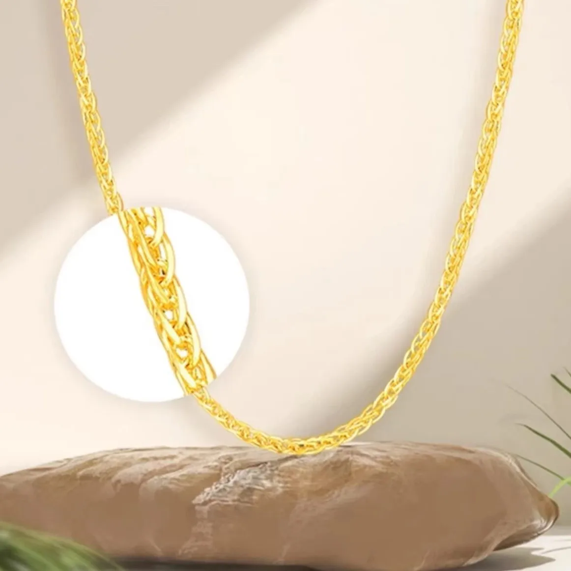 

Женское универсальное минималистское ожерелье из 24-каратного золота AU999 в стиле булавки | Магнитная застежка с секретными сообщениями, романтическая для фиников