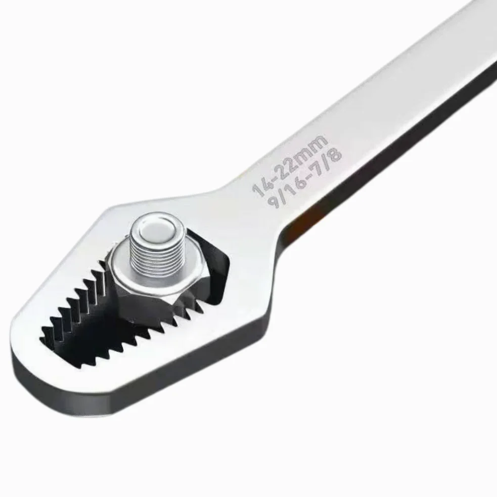 

Self-Tightening Universal Wrench Double-Ended Open Ratchet Handle Wrench Adjustable Quick Tool for Narrow Space Tighten the nut