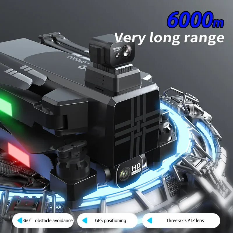 CZ18 Professional Drone GPS WIFI FPV 6KM 3-axis Gimbal 8K Dual Camera 360° Obstacle Avoidance APP Control Quadcopter