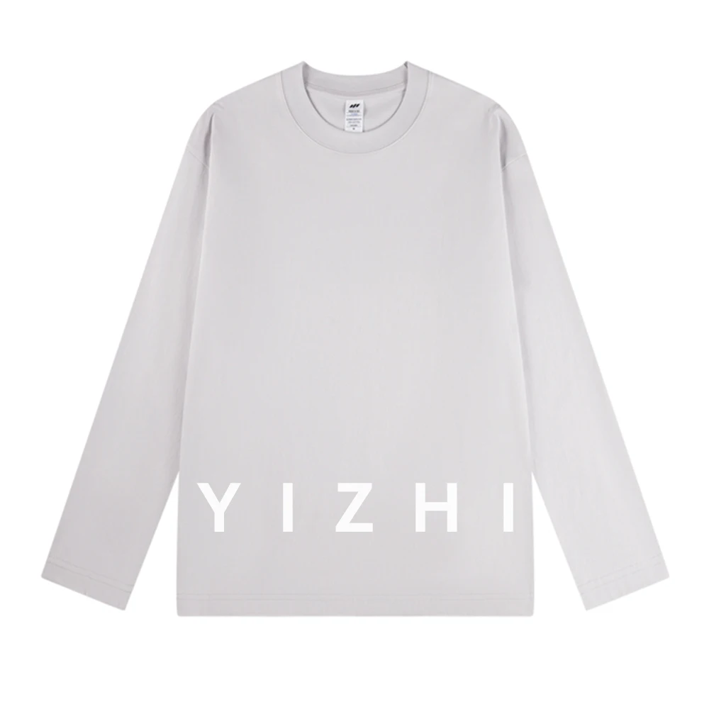 100% Cotton Round Neck Solid Color Bottoming Shirt 2025 New Long Sleeve T-shirt Men's Thin Comfortable Underwear Men Casual Top