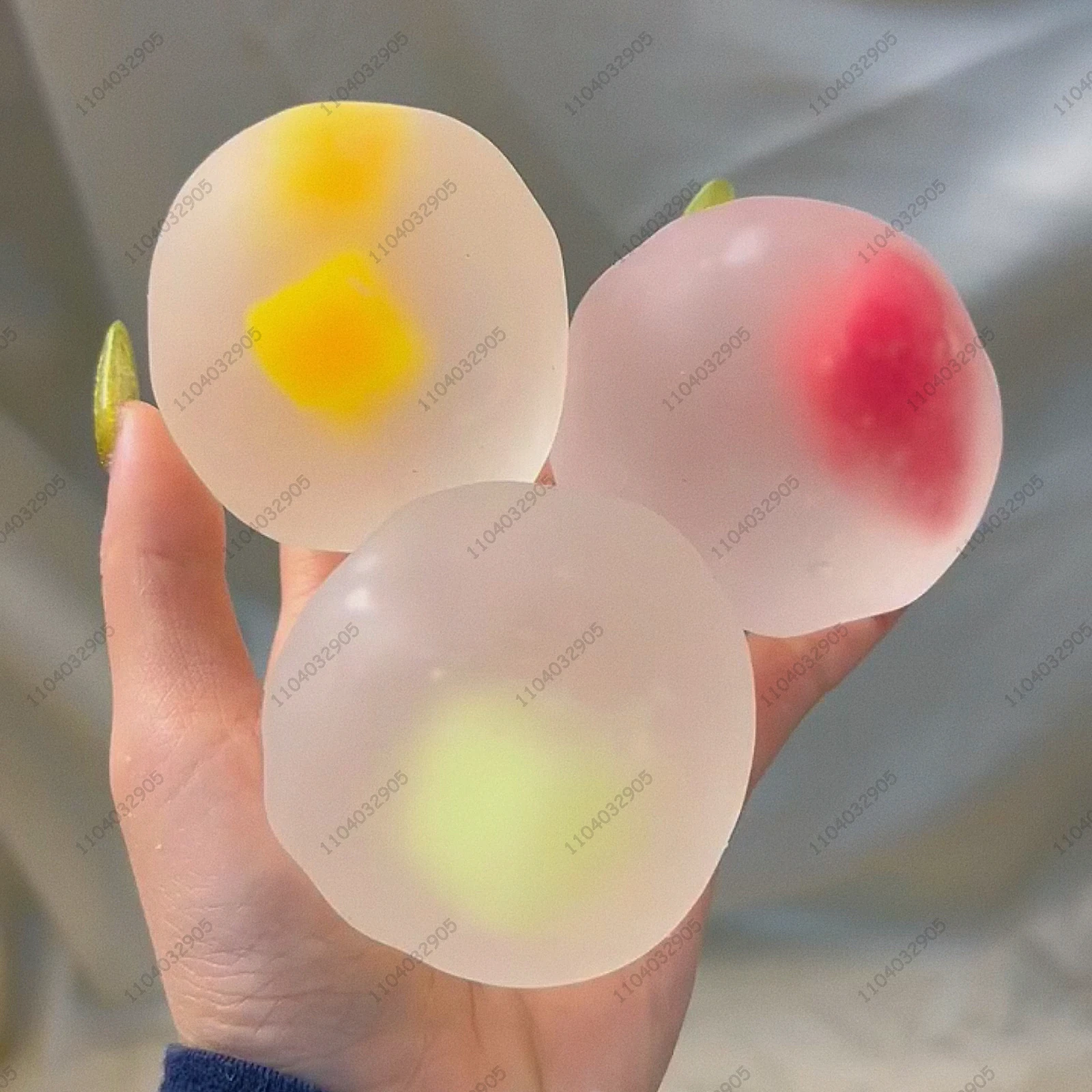 

Mochi Ball Stress Ball Shapable Squishy Ball Raindrop Cake Ball Fruit Ball Stress Relieve Stress Hand Relax Toy Gift